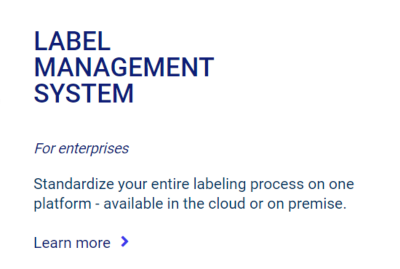 Label Management System